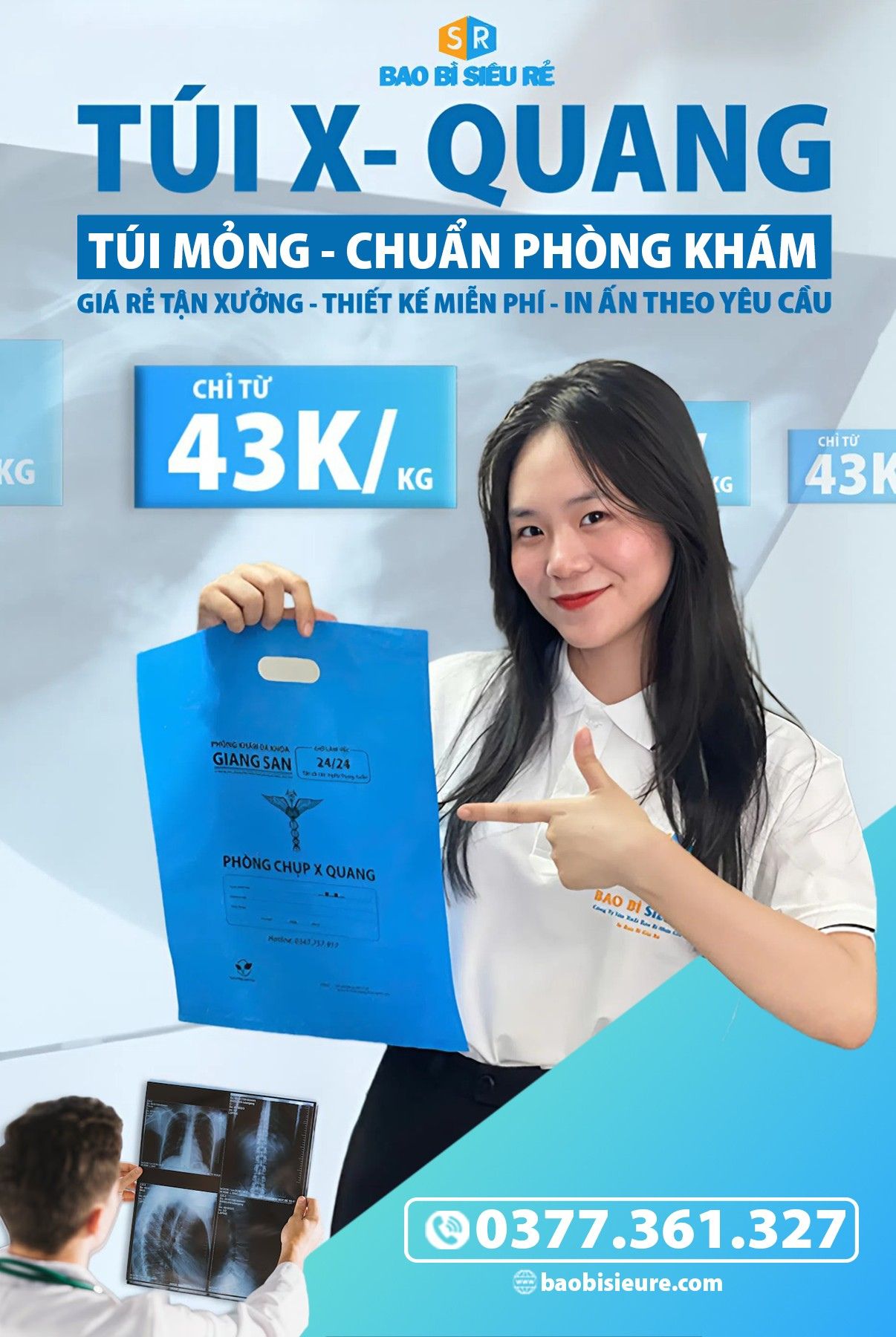 Túi đựng flim phòng khám