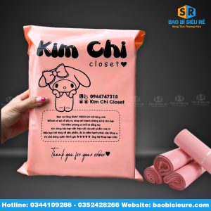 Túi niêm phong hồng pastel