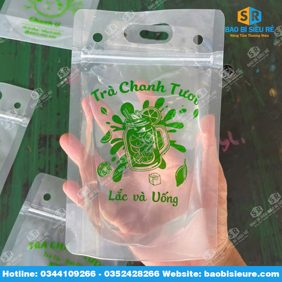 Túi zip trà chanh tươi TPHCM