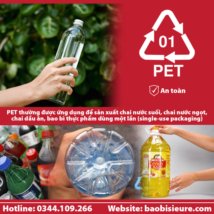 Nhựa số 1 - PET/PETE